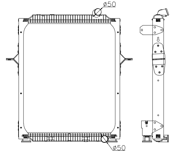 RVI Truck Radiator YF-RVI-015
