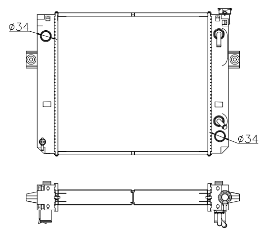 RVI Truck Radiator YF-RVI-016