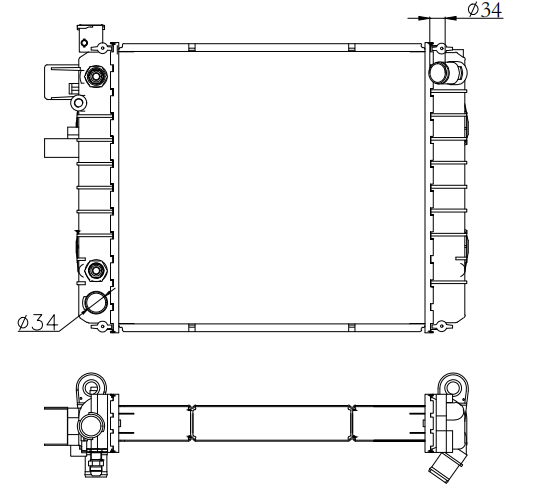 RVI Truck Radiator YF-RVI-017