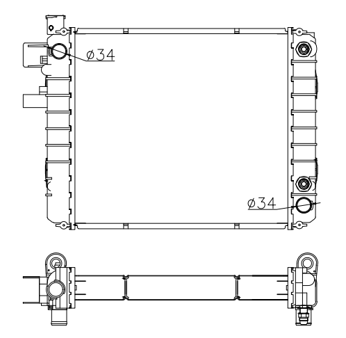 RVI Truck Radiator YF-RVI-019