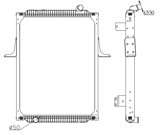 RVI Truck Radiator YF-RVI-020